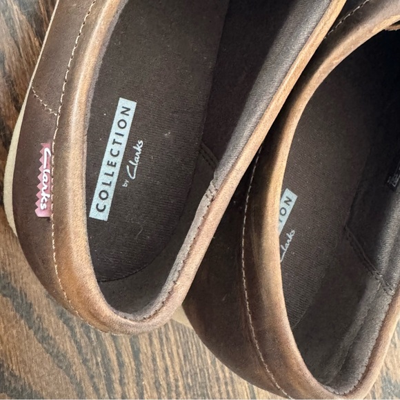 Clarks Padmora Dark Brown Leather Loafer Moccasin (barely worn!) - Picture 6 of 6